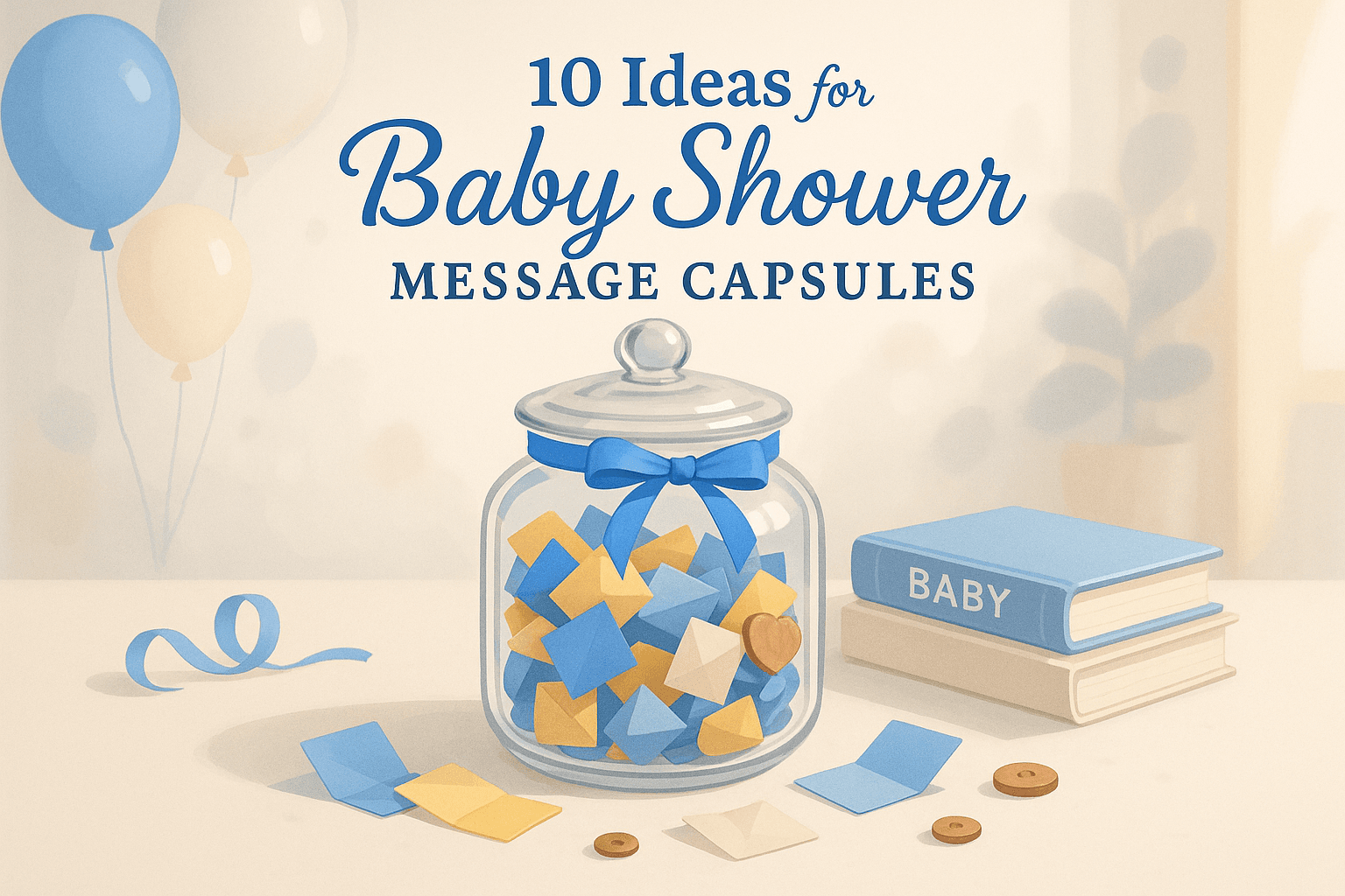 10 Ideas for Baby Shower Message Capsules