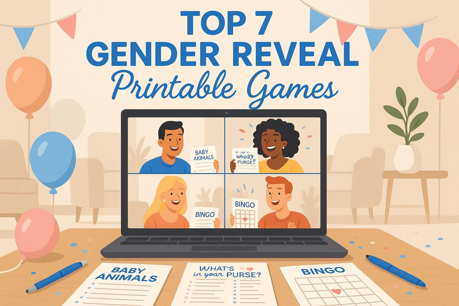 Top 7 Gender Reveal Printable Games