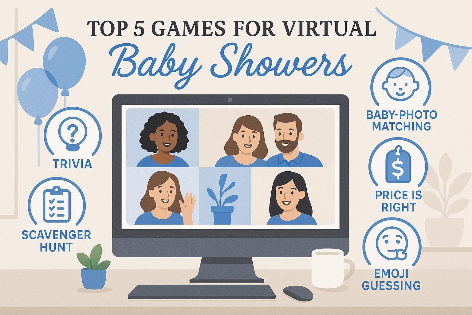 Top 5 Games for Virtual Baby Showers